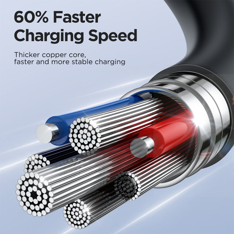 JOYROOM SA38-AC3 Cavo dati di ricarica rapida a spirale da USB a USB-C / Type-C 3A, USB to USB-C / Type-C