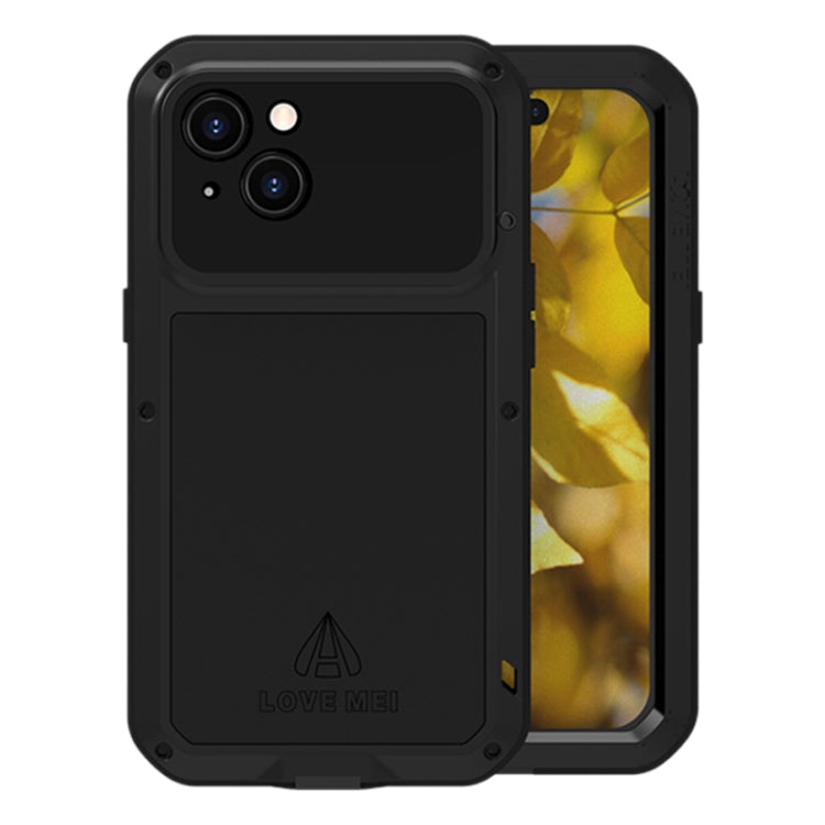 Custodia per telefono antipolvere impermeabile antiurto in metallo LOVE MEI, For iPhone 15 Pro, For iPhone 15 Plus, For iPhone 15