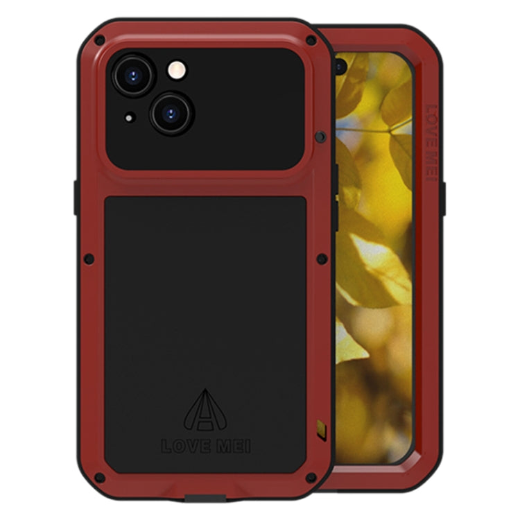 Custodia per telefono antipolvere impermeabile antiurto in metallo LOVE MEI, For iPhone 15 Pro, For iPhone 15 Plus, For iPhone 15