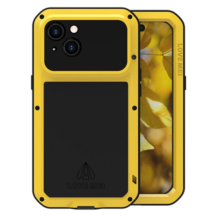 Custodia per telefono antipolvere impermeabile antiurto in metallo LOVE MEI, For iPhone 15 Pro, For iPhone 15 Plus, For iPhone 15