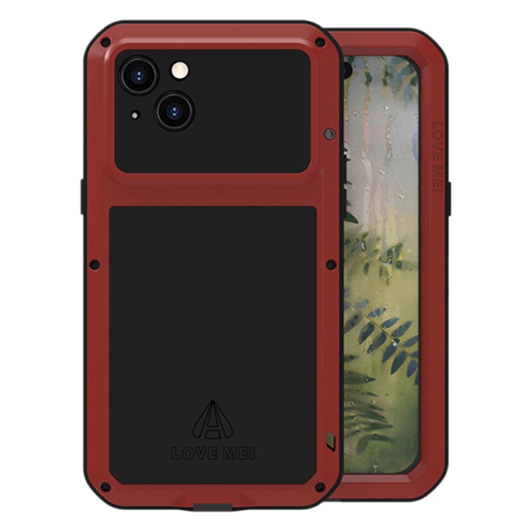 Custodia per telefono antipolvere impermeabile antiurto in metallo LOVE MEI, For iPhone 15 Pro, For iPhone 15 Plus, For iPhone 15