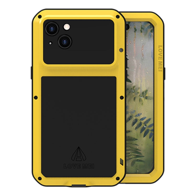 Custodia per telefono antipolvere impermeabile antiurto in metallo LOVE MEI, For iPhone 15 Pro, For iPhone 15 Plus, For iPhone 15