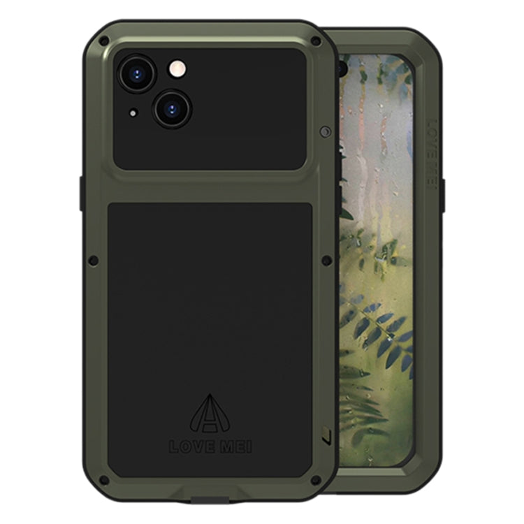 Custodia per telefono antipolvere impermeabile antiurto in metallo LOVE MEI, For iPhone 15 Pro, For iPhone 15 Plus, For iPhone 15