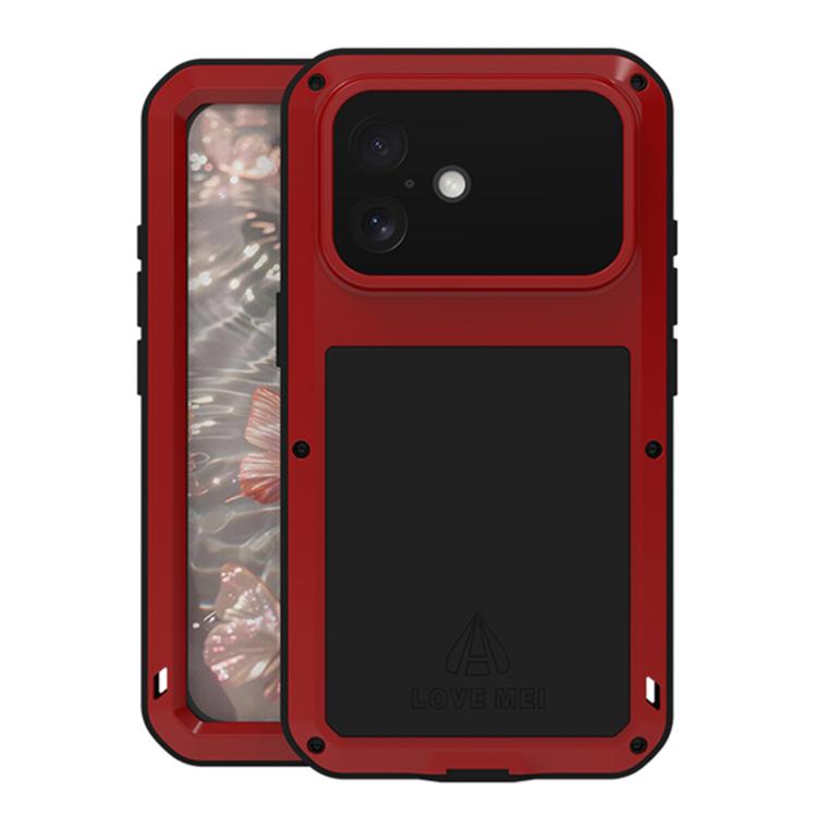 Custodia per telefono antipolvere impermeabile antiurto in metallo LOVE MEI