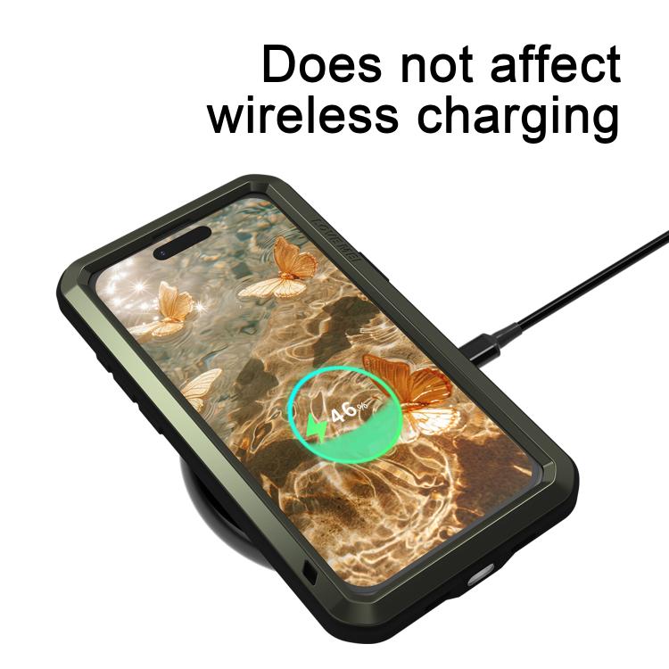 Custodia per telefono antipolvere impermeabile antiurto in metallo LOVE MEI