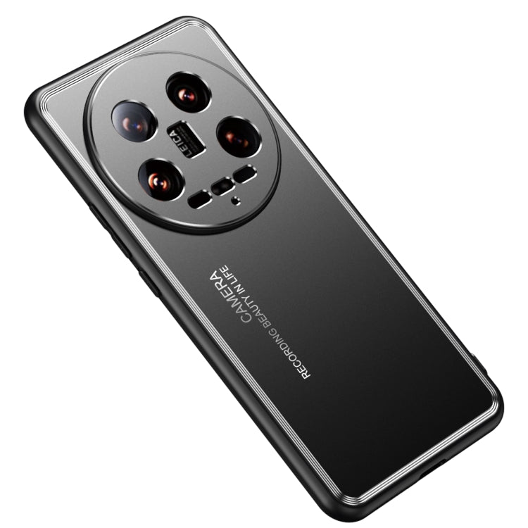 Custodia per telefono in metallo satinato, For Xiaomi 14 Ultra, For Xiaomi 14 Pro, For Xiaomi 14, For Xiaomi Redmi Note 13 5G