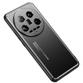 Custodia per telefono in metallo satinato, For Xiaomi 14 Ultra, For Xiaomi 14 Pro, For Xiaomi 14, For Xiaomi Redmi Note 13 5G