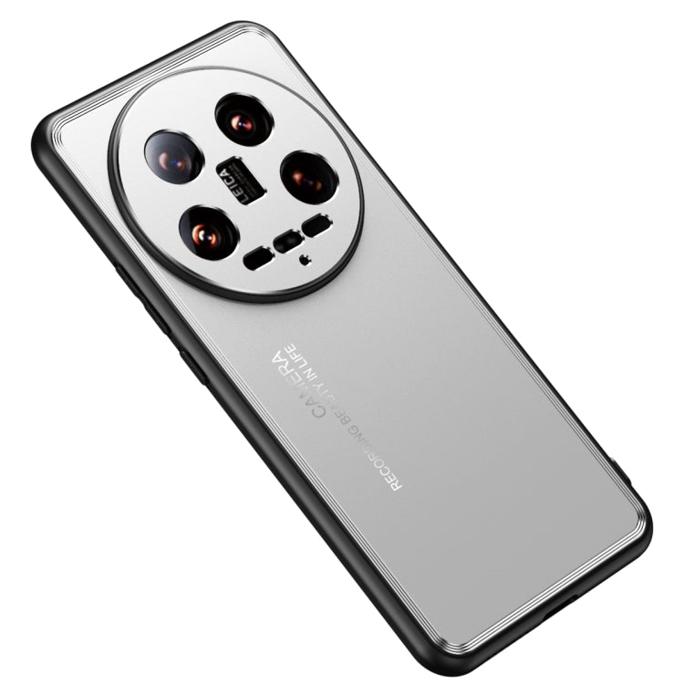 Custodia per telefono in metallo satinato, For Xiaomi 14 Ultra, For Xiaomi 14 Pro, For Xiaomi 14, For Xiaomi Redmi Note 13 5G
