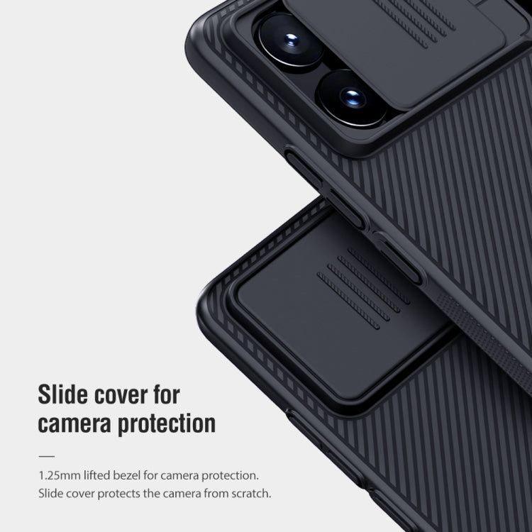 Custodia per telefono NILLKIN Black Mirror Series Camshield per PC, For Xiaomi Redmi K70E / Poco X6 Pro 5G, For Xiaomi Redmi Note 13 5G