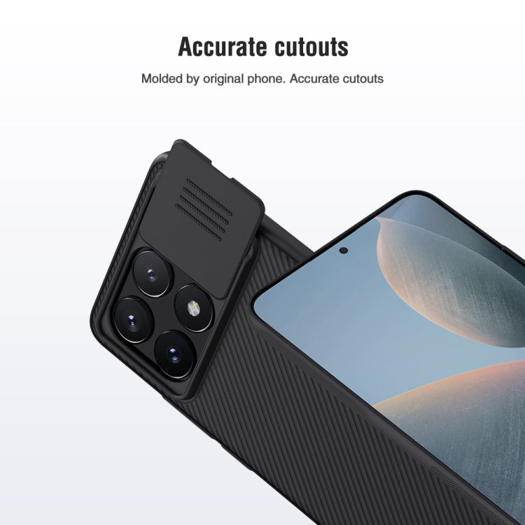 Custodia per telefono NILLKIN Black Mirror Series Camshield per PC, For Xiaomi Redmi K70E / Poco X6 Pro 5G, For Xiaomi Redmi Note 13 5G