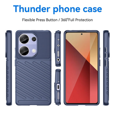 Custodia per telefono in TPU morbido antiurto Thunderbolt, For Xiaomi Redmi Note 13 Pro 4G, For Xiaomi Redmi Note 13 4G, For Xiaomi Poco C65, For Xiaomi 14 Pro, For Xiaomi 14, For Xiaomi Redmi Note 13 5G, For Xiaomi Redmi 13C