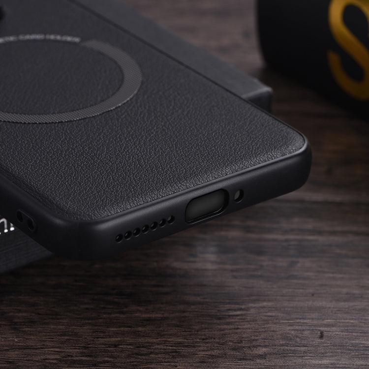 Custodia magnetica per telefono MagSafe in PU con trama in tessuto, For Xiaomi 14 Pro, For Xiaomi Redmi K60