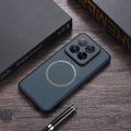Custodia magnetica per telefono MagSafe in PU con trama in tessuto, For Xiaomi 14 Pro, For Xiaomi Redmi K60