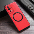 Custodia magnetica per telefono MagSafe in PU con trama in tessuto, For Xiaomi 14 Pro, For Xiaomi Redmi K60