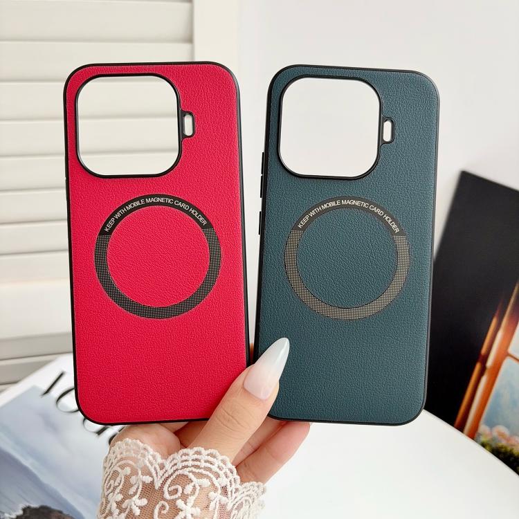 Custodia magnetica per telefono MagSafe in PU con trama in tessuto, For Xiaomi 17T 5G, For Xiaomi 17 Pro Max, For Xiaomi 15T Pro, For Xiaomi 15T, For Xiaomi 14T Pro, For Xiaomi 14T