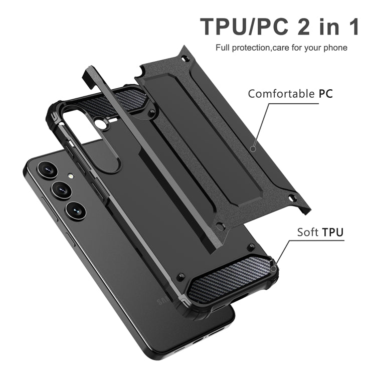 Custodia per telefono Magic Armor in TPU + PC, For Samsung Galaxy S24 FE 5G, For Samsung Galaxy S24 Ultra 5G, For Samsung Galaxy S24+ 5G