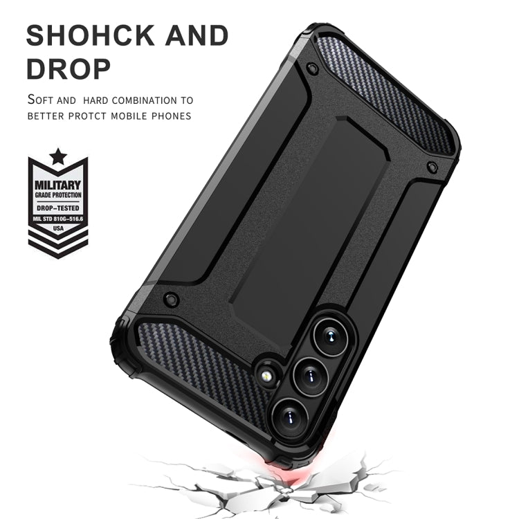 Custodia per telefono Magic Armor in TPU + PC, For Samsung Galaxy S24 FE 5G, For Samsung Galaxy S24 Ultra 5G, For Samsung Galaxy S24+ 5G