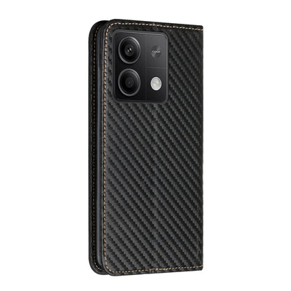 Custodia per telefono in pelle con supporto a vibrazione con struttura in fibra di carbonio, For Xiaomi Redmi Note 13 5G, For Xiaomi Redmi 13C, For Xiaomi Redmi Note 13 Pro 5G