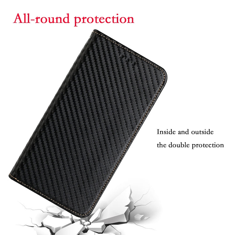 Custodia per telefono in pelle con supporto a vibrazione con struttura in fibra di carbonio, For Xiaomi Redmi Note 13 5G, For Xiaomi Redmi 13C, For Xiaomi Redmi Note 13 Pro 5G