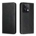 Custodia per telefono in pelle con supporto a vibrazione con struttura in fibra di carbonio, For Xiaomi Redmi Note 13 5G, For Xiaomi Redmi 13C, For Xiaomi Redmi Note 13 Pro 5G