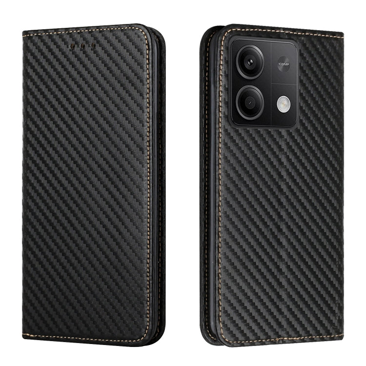 Custodia per telefono in pelle con supporto a vibrazione con struttura in fibra di carbonio, For Xiaomi Redmi Note 13 5G, For Xiaomi Redmi 13C, For Xiaomi Redmi Note 13 Pro 5G