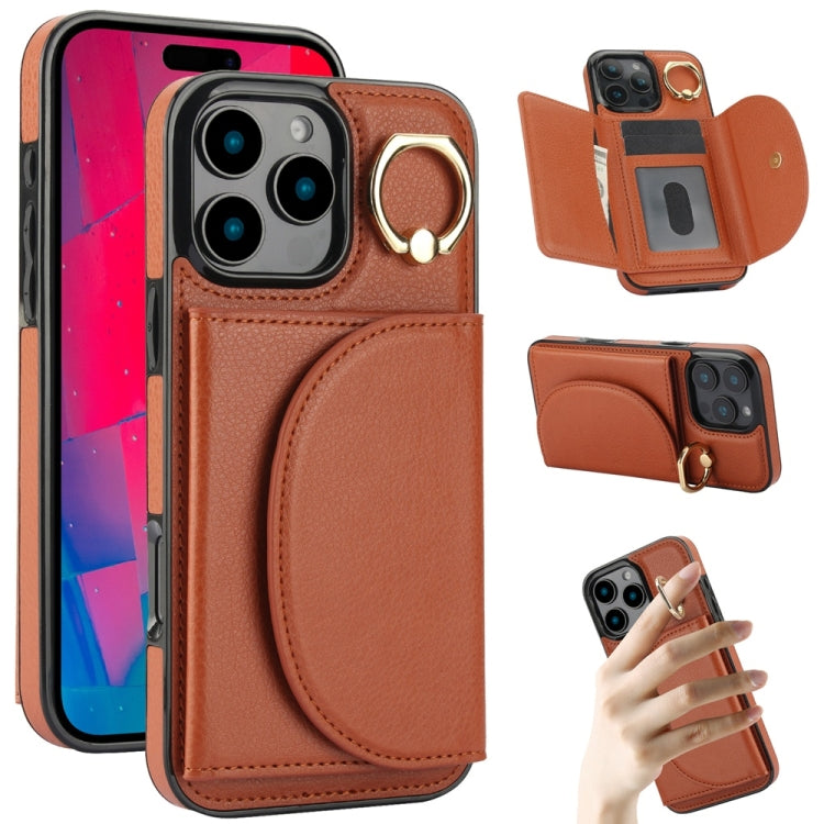 YM006 Custodia per cellulare con porta carte e porta carte, For iPhone 16e, For iPhone 16 Pro Max, For iPhone 16 Pro, For iPhone 16 Plus