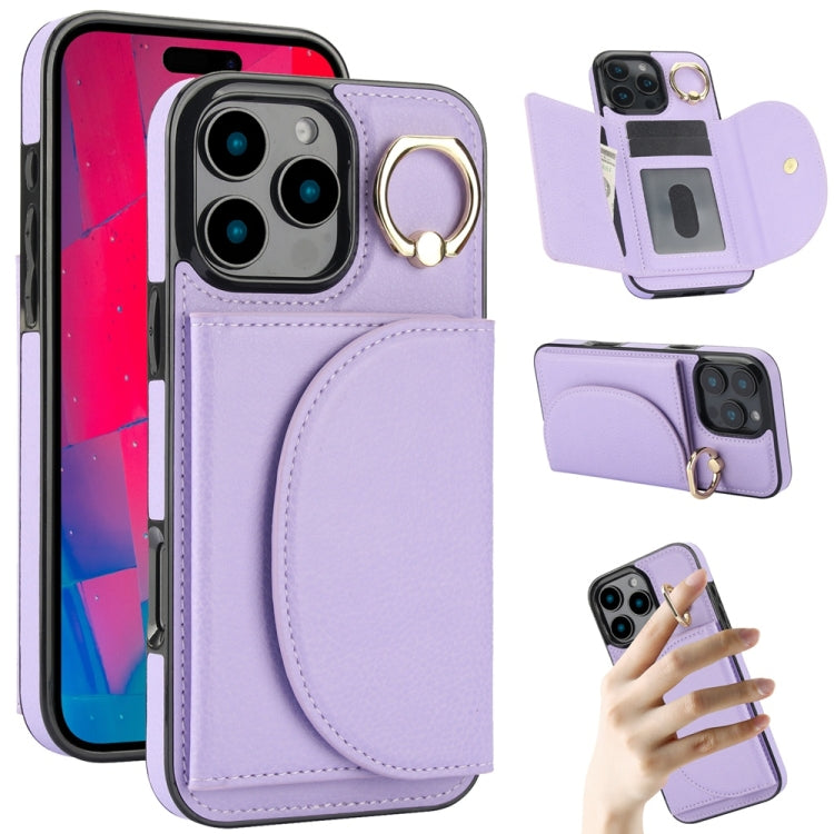 YM006 Custodia per cellulare con porta carte e porta carte, For iPhone 16e, For iPhone 16 Pro Max, For iPhone 16 Pro, For iPhone 16 Plus