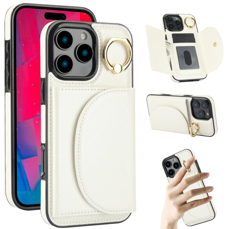 YM006 Custodia per cellulare con porta carte e porta carte, For iPhone 16e, For iPhone 16 Pro Max, For iPhone 16 Pro, For iPhone 16 Plus