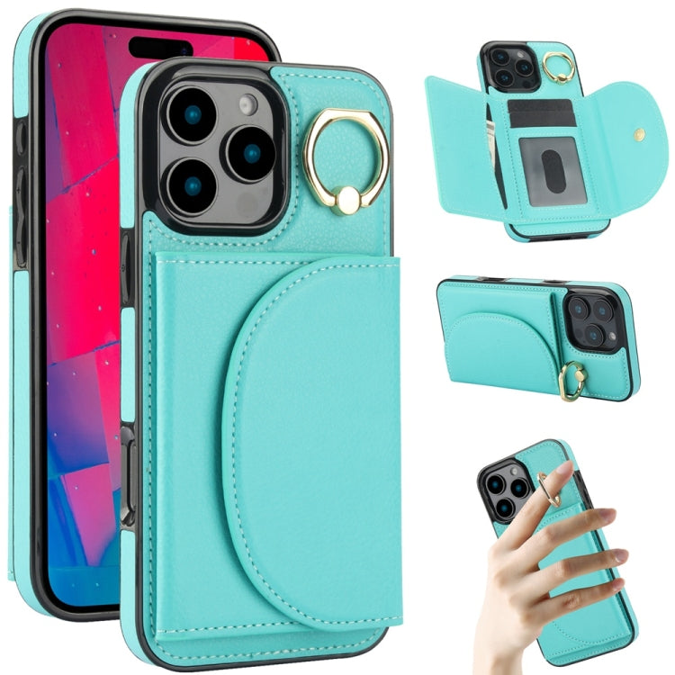 YM006 Custodia per cellulare con porta carte e porta carte, For iPhone 16e, For iPhone 16 Pro Max, For iPhone 16 Pro, For iPhone 16 Plus