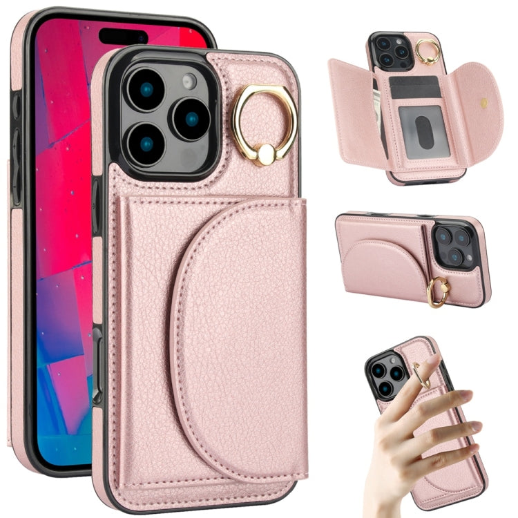 YM006 Custodia per cellulare con porta carte e porta carte, For iPhone 16e, For iPhone 16 Pro Max, For iPhone 16 Pro, For iPhone 16 Plus