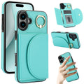YM006 Custodia per cellulare con porta carte e porta carte, For iPhone 16, For iPhone 15 Pro Max, For iPhone 15 Pro, For iPhone 15 Plus