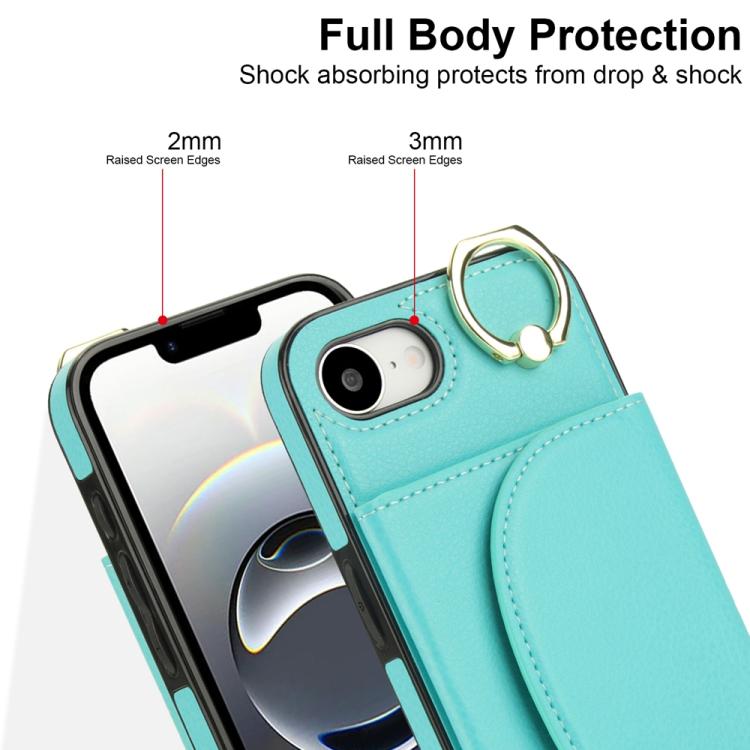 YM006 Custodia per cellulare con porta carte e porta carte, For iPhone 16e, For iPhone 16 Pro Max, For iPhone 16 Pro, For iPhone 16 Plus