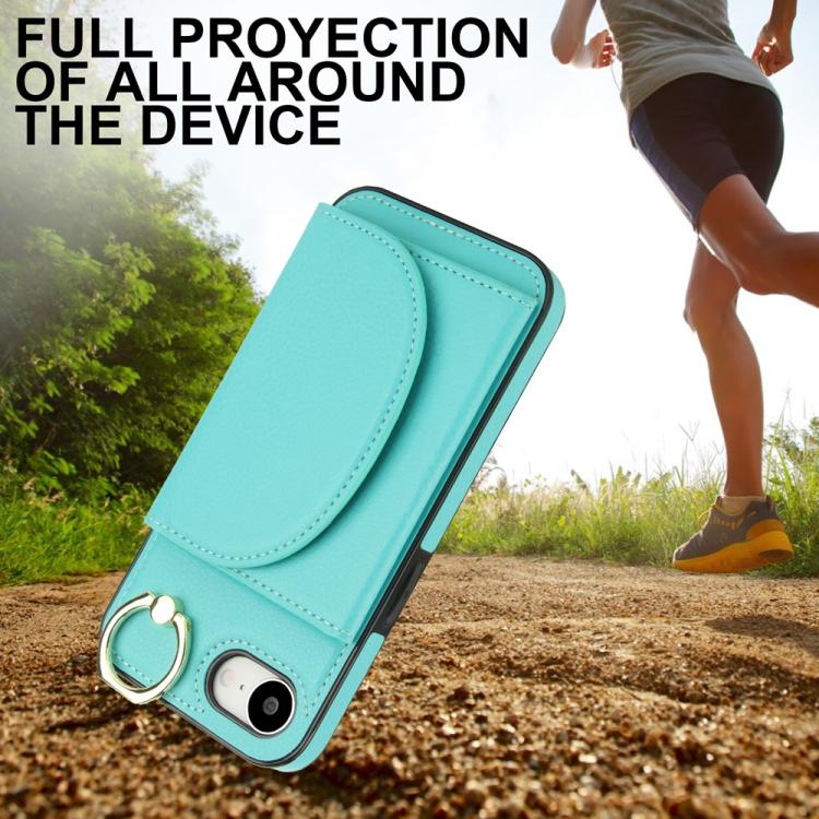 YM006 Custodia per cellulare con porta carte e porta carte, For iPhone 16e, For iPhone 16 Pro Max, For iPhone 16 Pro, For iPhone 16 Plus