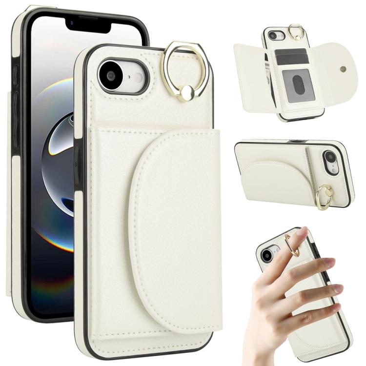 YM006 Custodia per cellulare con porta carte e porta carte, For iPhone 16e, For iPhone 16 Pro Max, For iPhone 16 Pro, For iPhone 16 Plus