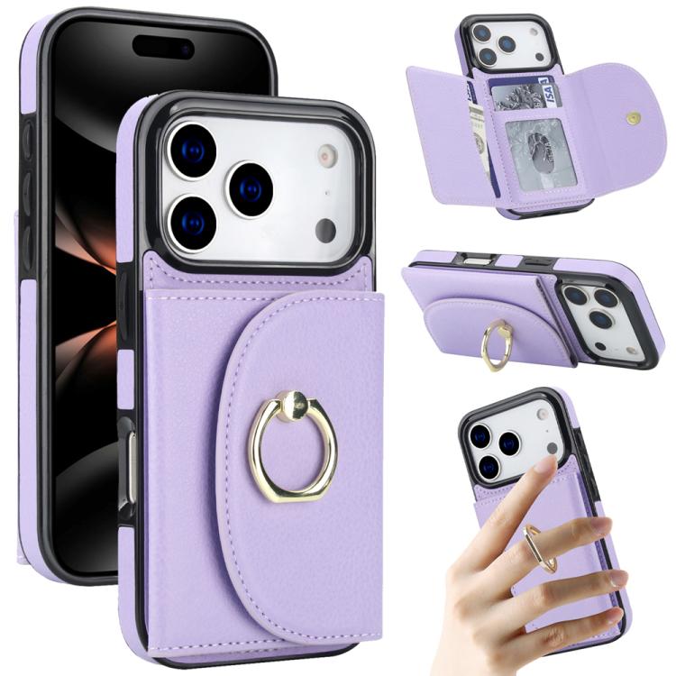 YM006 Custodia per cellulare con porta carte e porta carte, For iPhone 18 Pro / 17 Pro, For iPhone 18 Pro Max / 17 Pro Max, For iPhone 17e / 16e, For iPhone 17