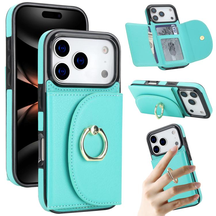 YM006 Custodia per cellulare con porta carte e porta carte, For iPhone 18 Pro / 17 Pro, For iPhone 18 Pro Max / 17 Pro Max, For iPhone 17e / 16e, For iPhone 17