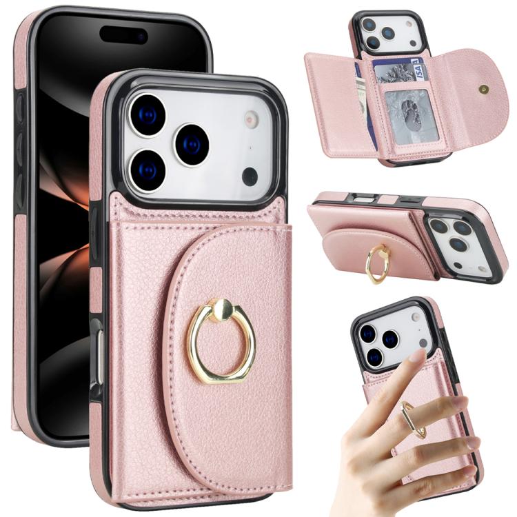 YM006 Custodia per cellulare con porta carte e porta carte, For iPhone 18 Pro / 17 Pro, For iPhone 18 Pro Max / 17 Pro Max, For iPhone 17e / 16e, For iPhone 17