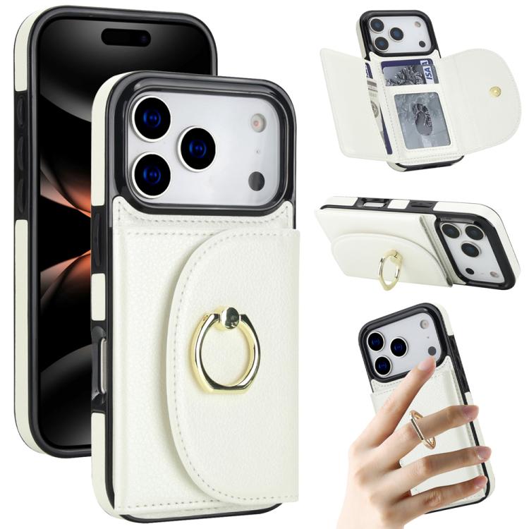 YM006 Custodia per cellulare con porta carte e porta carte, For iPhone 18 Pro / 17 Pro, For iPhone 18 Pro Max / 17 Pro Max, For iPhone 17e / 16e, For iPhone 17