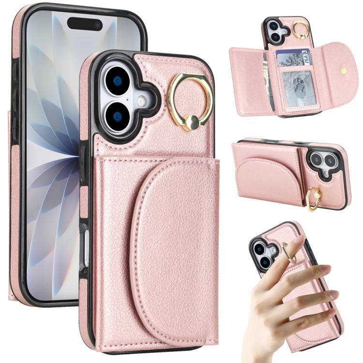 YM006 Custodia per cellulare con porta carte e porta carte, For iPhone 18 Pro / 17 Pro, For iPhone 18 Pro Max / 17 Pro Max, For iPhone 17e / 16e, For iPhone 17