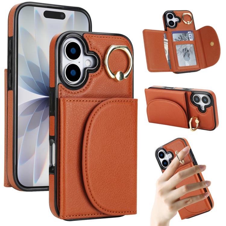YM006 Custodia per cellulare con porta carte e porta carte, For iPhone 17e / 16e, For iPhone 17 Pro Max, For iPhone 17 Pro, For iPhone 17