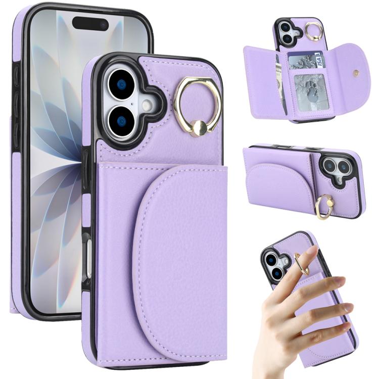 YM006 Custodia per cellulare con porta carte e porta carte, For iPhone 17e / 16e, For iPhone 17 Pro Max, For iPhone 17 Pro, For iPhone 17
