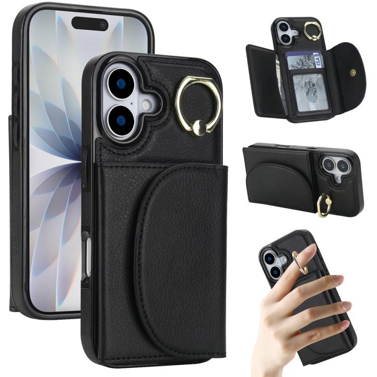 YM006 Custodia per cellulare con porta carte e porta carte, For iPhone 17e / 16e, For iPhone 17 Pro Max, For iPhone 17 Pro, For iPhone 17