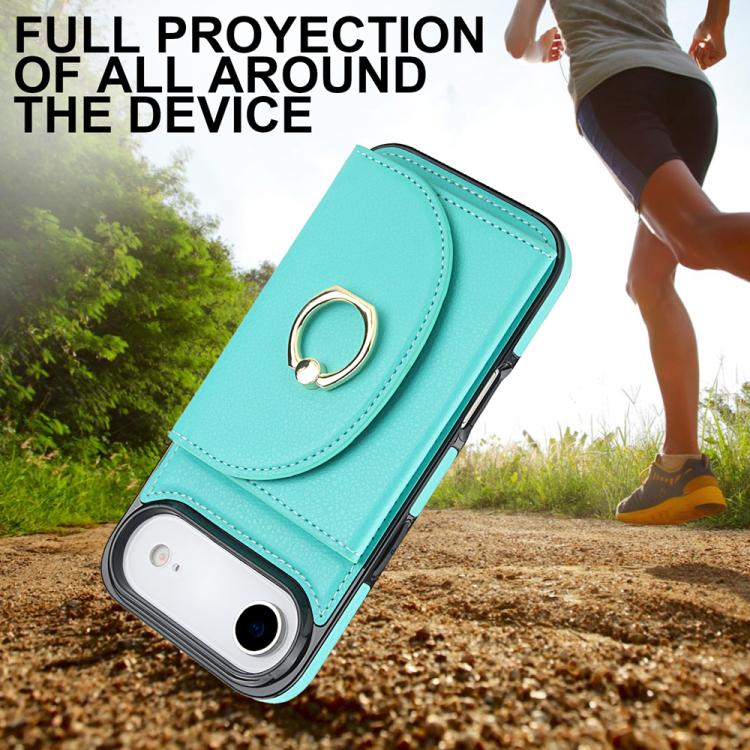 YM006 Custodia per cellulare con porta carte e porta carte, For iPhone Air, For iPhone 16 Pro Max, For iPhone 16 Pro, For iPhone 16 Plus