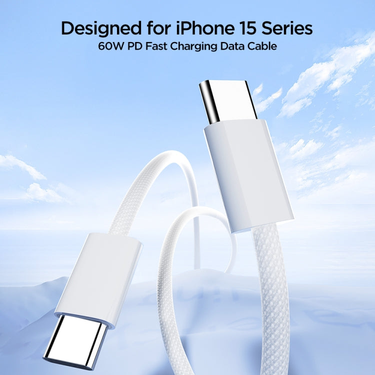 JOYROOM S-A45 Cavo dati di ricarica rapida serie Ben da USB-C / Type-C a USB-C / Type-C da 1 m e 60 W, Type-C to Type-C