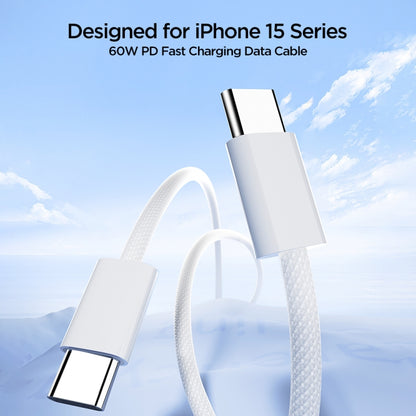 JOYROOM S-A45 Cavo dati di ricarica rapida serie Ben da USB-C / Type-C a USB-C / Type-C da 1 m e 60 W, Type-C to Type-C