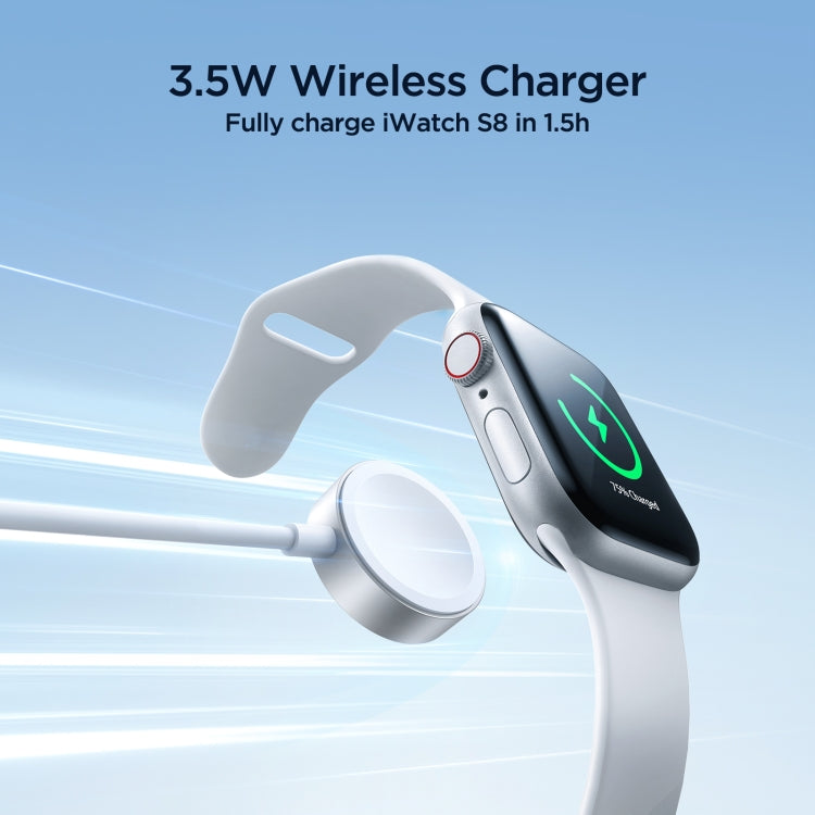 JOYROOM S-IW008 Cavo dati di ricarica wireless da USB 3 in 1 a 8 pin + USB-C/Type-C + orologio magnetico, lunghezza: 1,2 m, S-IW008