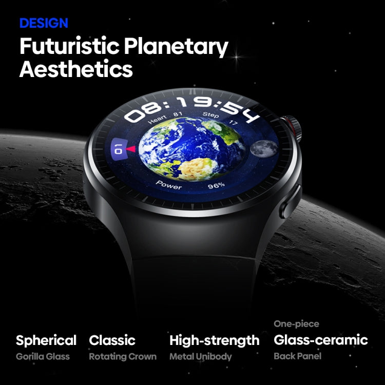 Smartwatch Android con schermo AMOLED Zeblaze Thor Ultra da 1,43 pollici, Silicone Strap