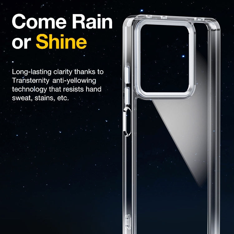Custodia per telefono in acrilico ad alta trasparenza brillante, For Redmi Note 13 5G