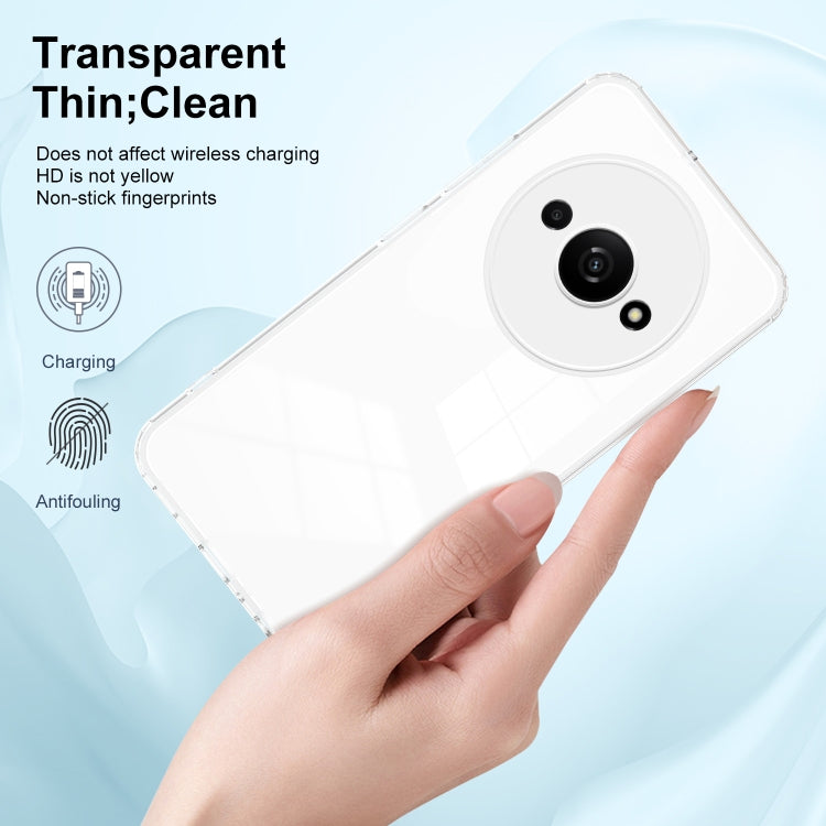 Custodia per telefono con cornice per PC trasparente a colori in TPU 3 in 1, For Xiaomi Redmi A3, For Xiaomi Redmi Note 13 Pro 4G, For Xiaomi Redmi Note 13 4G, For Xiaomi Redmi Note 13 5G, For Xiaomi Redmi Note 13 Pro 5G, For Xiaomi 13T / 13T Pro