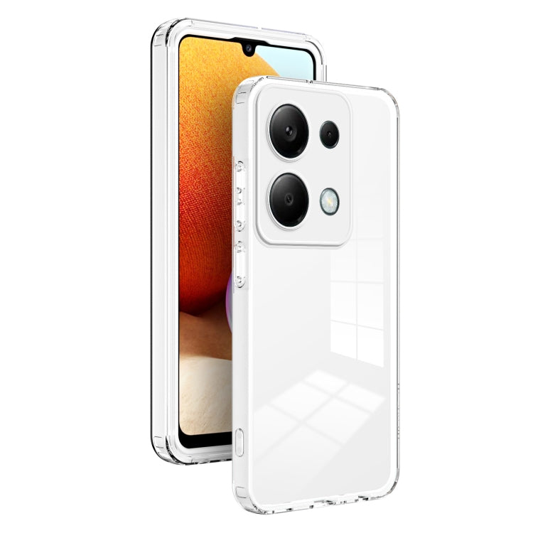 Custodia per telefono con cornice per PC trasparente a colori in TPU 3 in 1, For Xiaomi Redmi A3, For Xiaomi Redmi Note 13 Pro 4G, For Xiaomi Redmi Note 13 4G, For Xiaomi Redmi Note 13 5G, For Xiaomi Redmi Note 13 Pro 5G, For Xiaomi 13T / 13T Pro